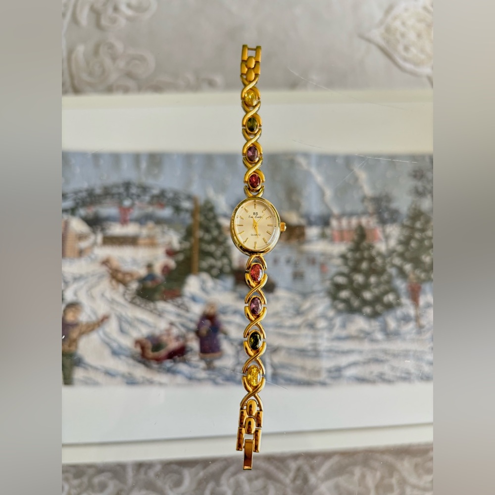 Vintage Style Gemstone Watch